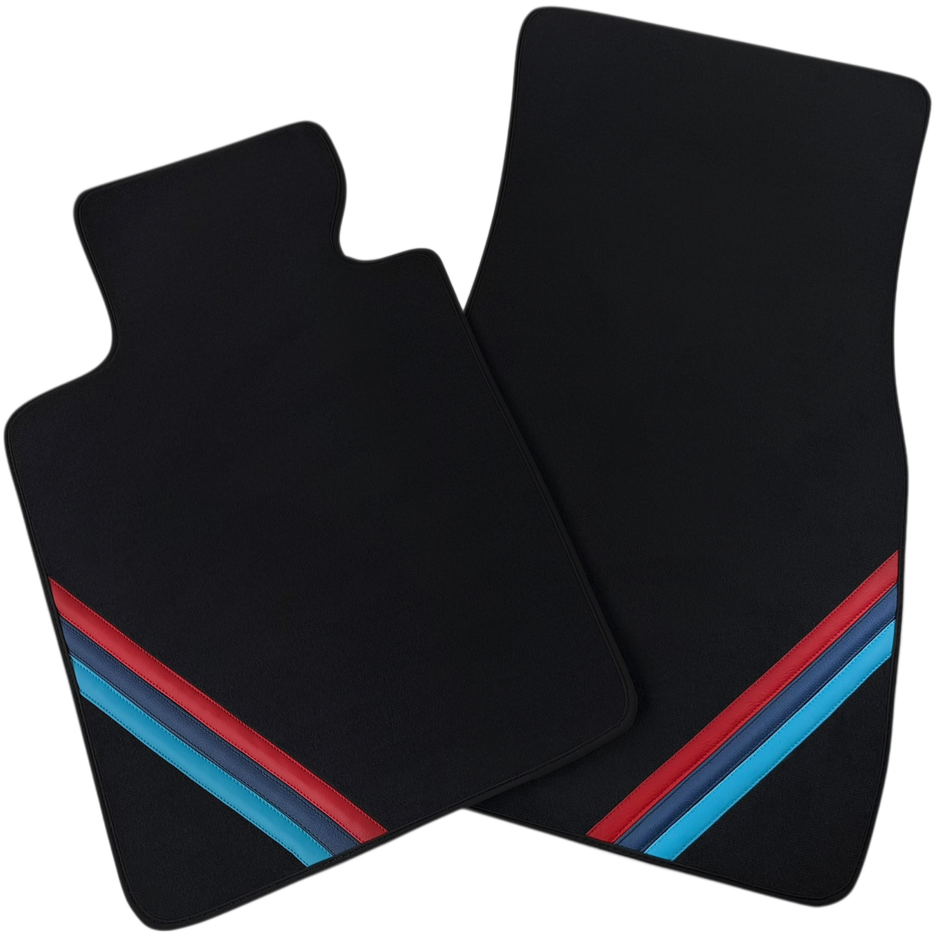 Tapis de voiture en cuir rouge personnalisé pour BMW F31 break 5 portes (2012-2019) avec motif en ligne - AutoWin
