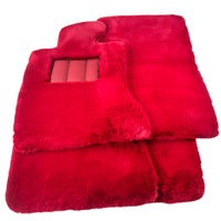 Red Sheepskin Floor Mats For Rolls Royce Ghost Series I (2010–2020) Er56 Design Brand