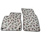 Floral Skull Design Car Floor Mats for Lamborghini Urus (2018-2026)