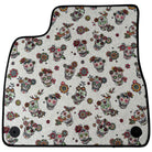 Floral Skull Design Car Floor Mats for Lamborghini Urus (2018-2026)