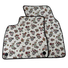 Floral Skull Design Car Floor Mats for Lamborghini Urus (2018-2026)