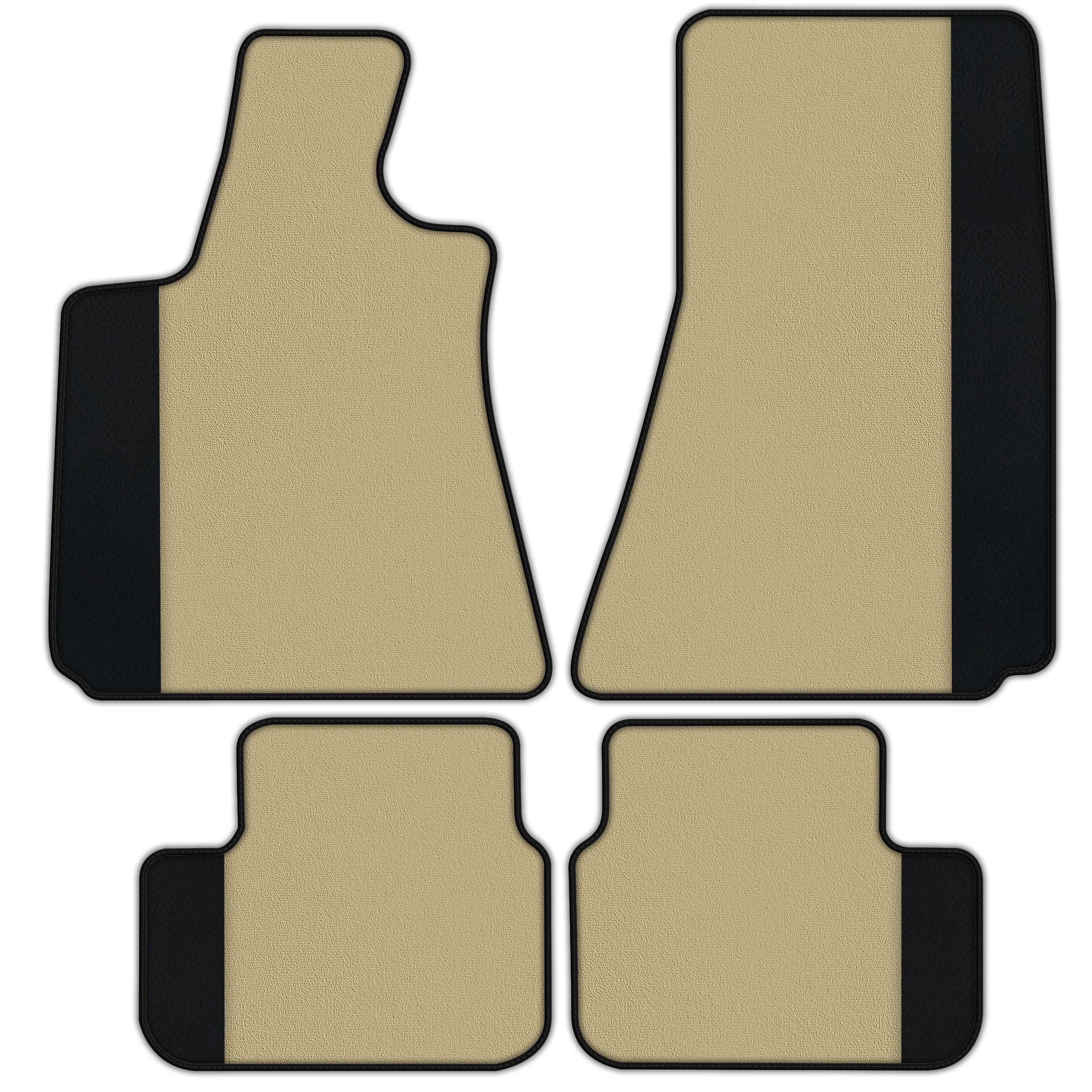 Customizable Floor Mats From Carpet With Leather for Maserati GranTurismo Sport (2012-2019)
