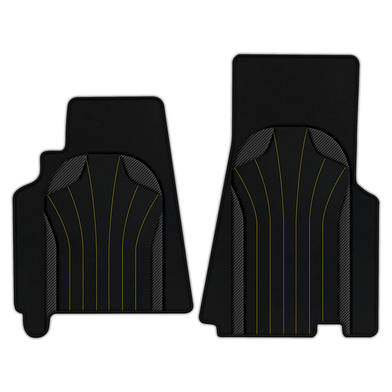 Customizable Leather Floor Mats with AW38 Pattern for Ferrari 550 Maranello (1996-2002)