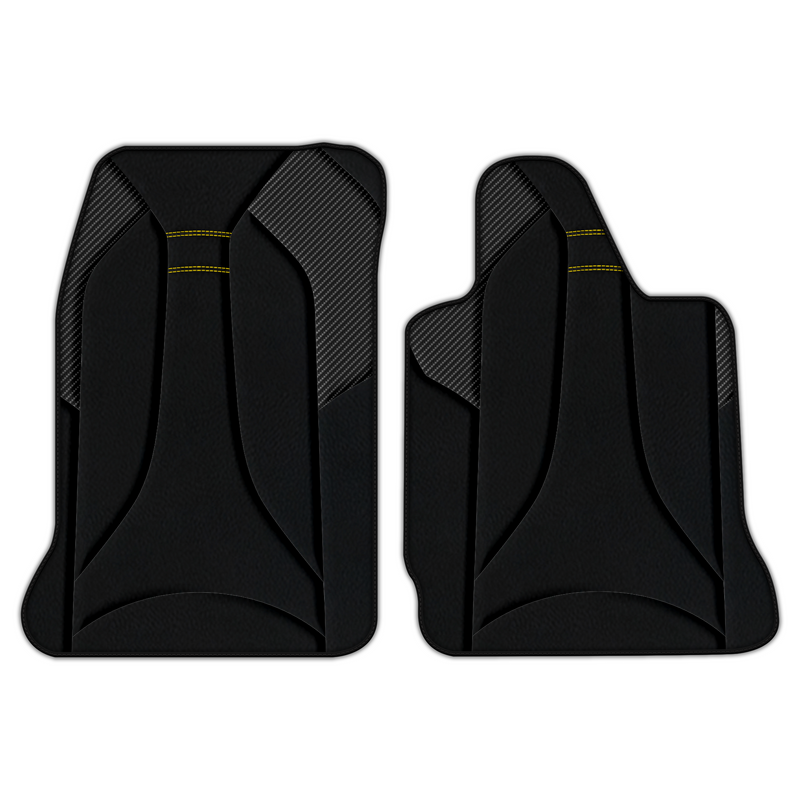 Customizable Leather Floor Mats with AW48 Pattern for Chevrolet Corvette C7 (2014-2019)