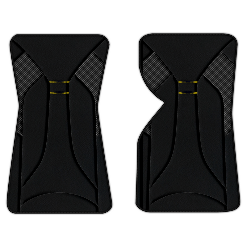 Customizable Leather Floor Mats with AW48 Pattern for Chevrolet Corvette C3 (1968-1982)