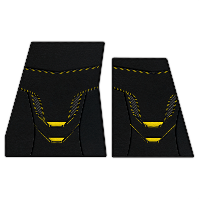 Customizable Leather Floor Mats with AW46 Pattern for Ferrari F80 (2025–2026)
