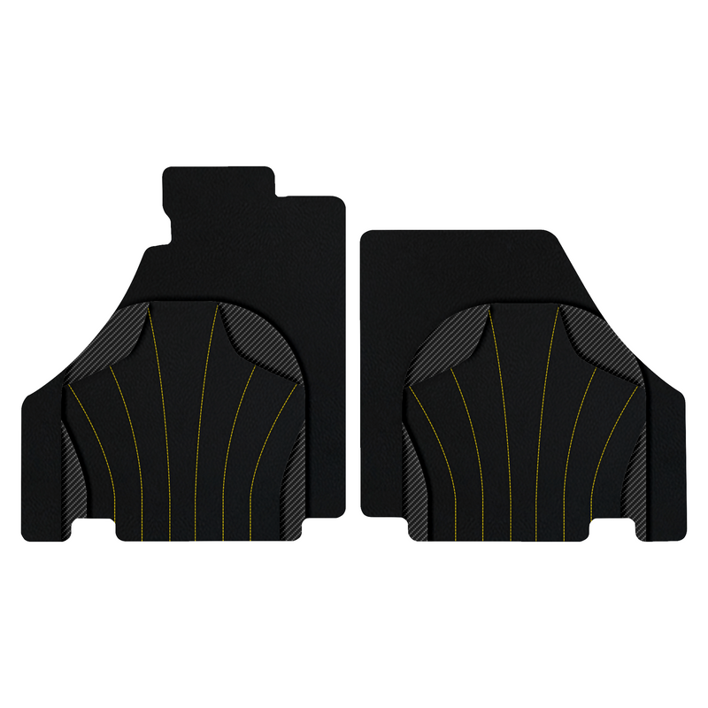 Customizable Leather Floor Mats with AW38 Pattern for Ferrari F430 (2004-2009)