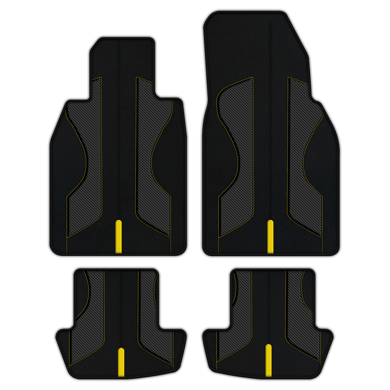 Customizable Leather Floor Mats with AW35 Pattern for Porsche 911 - 992 (2019-2026)