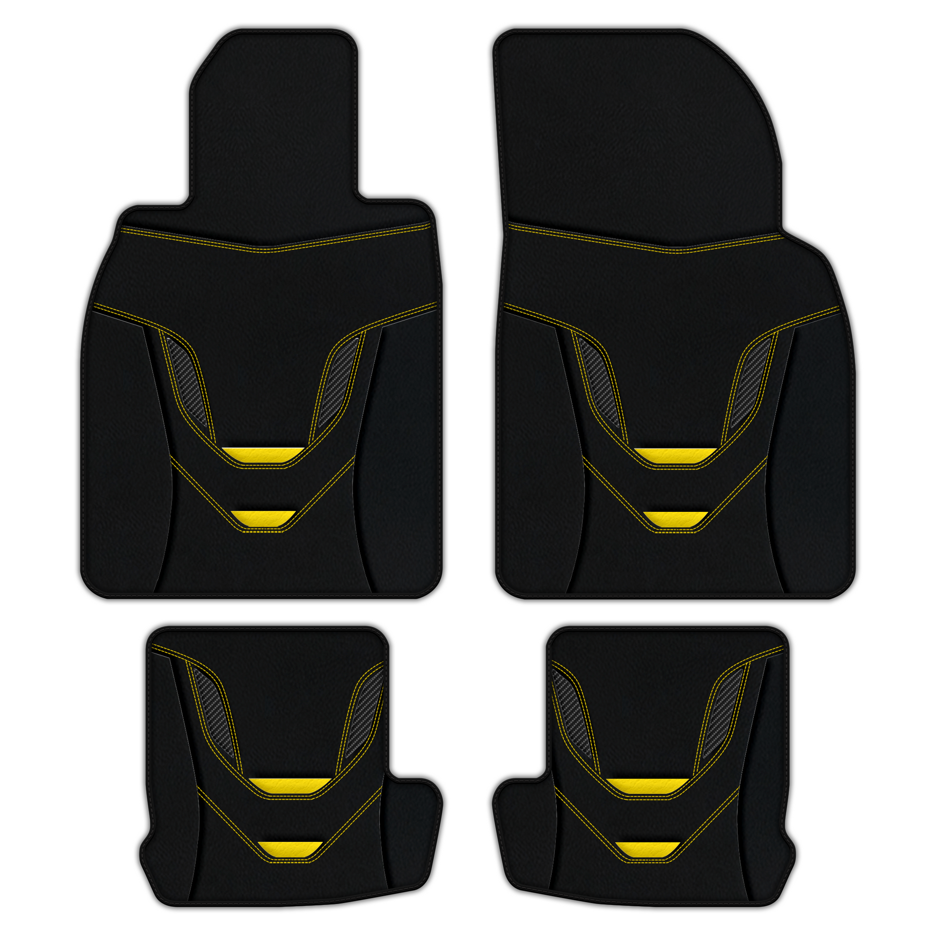 Customizable Leather Floor Mats for Porsche 911 - AW38 Pattern
