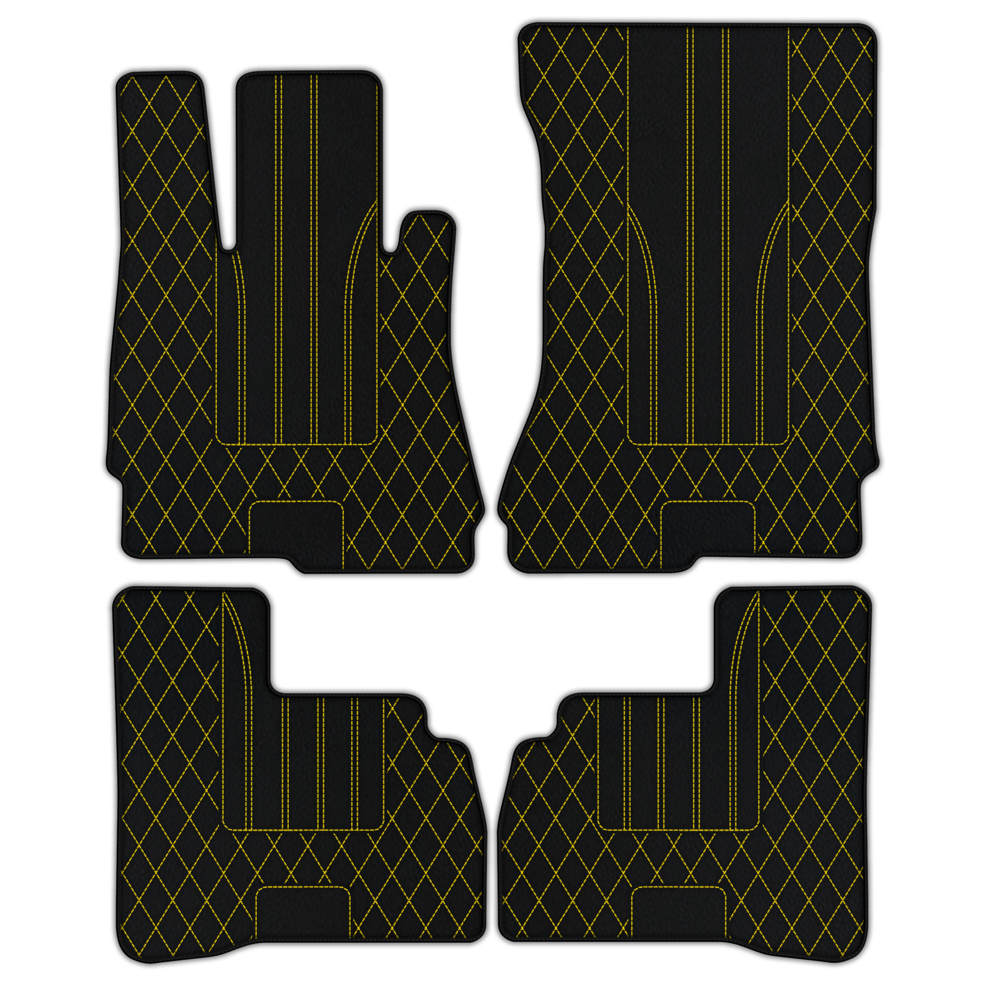 Customizable Leather Floor Mats with AW17 Pattern for Mercedes Benz S-Class W222 (2013-2020) Short Wheelbase - AutoWin