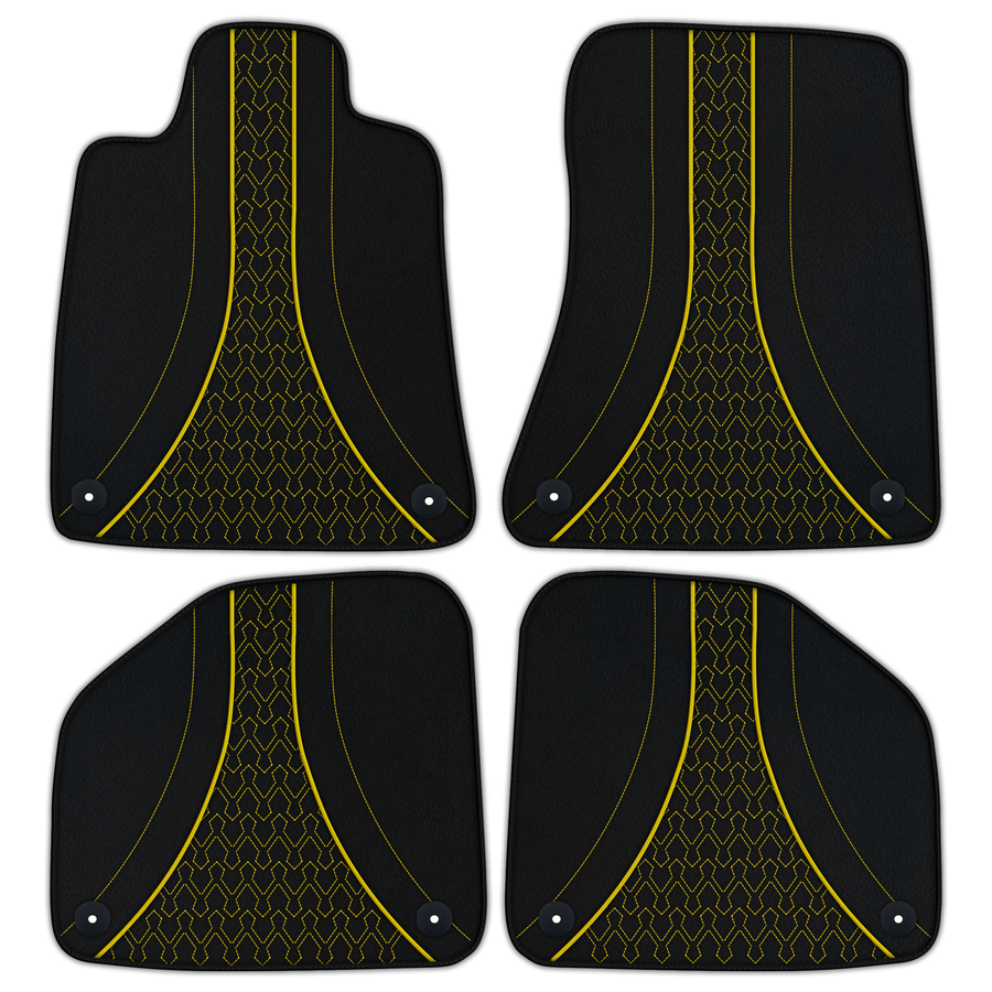 Alfombrillas de cuero personalizables con patrón AW03 para Aston Martin DBX707 (2022-2026) SUV