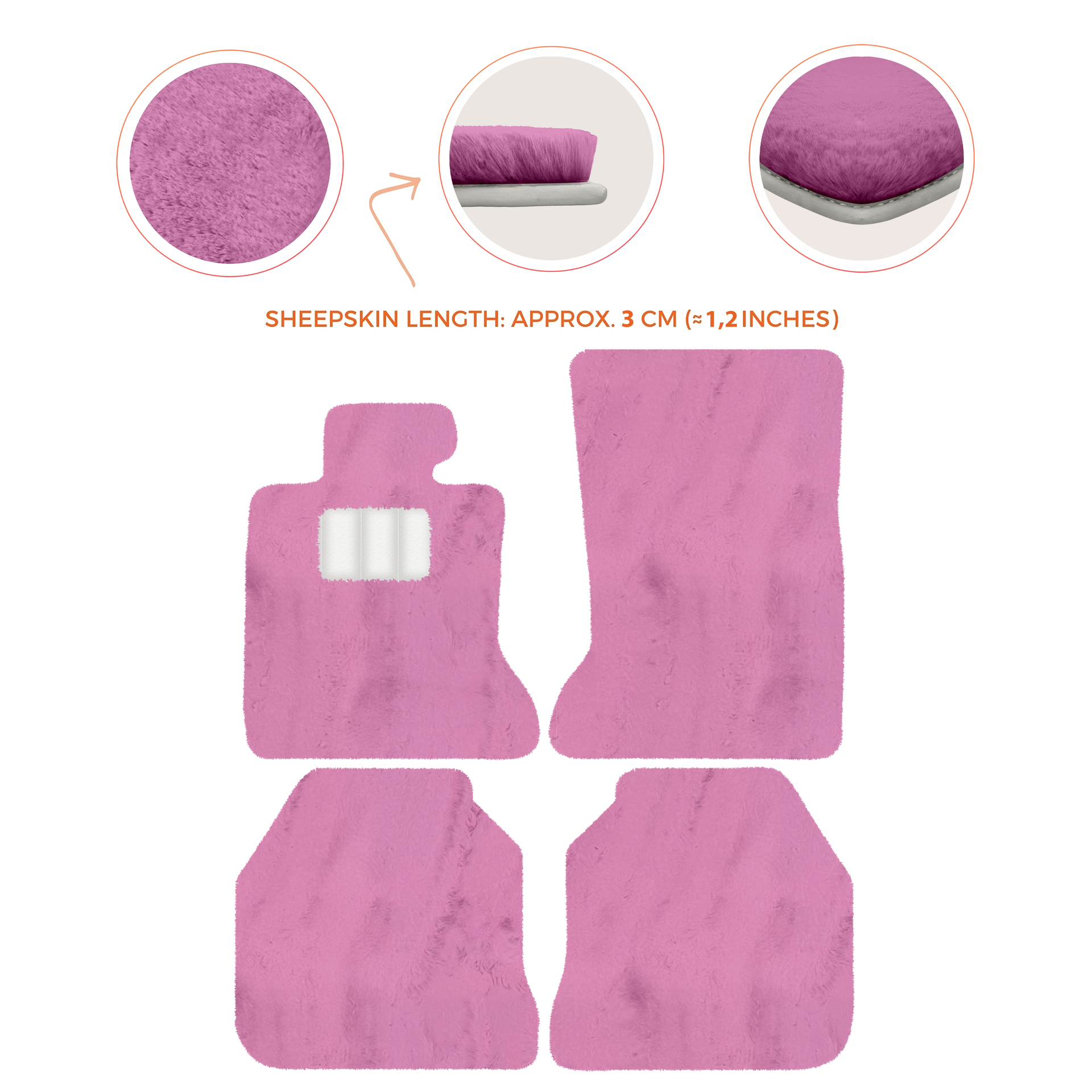 Luxury Sheepskin Floor Mats for Rolls-Royce Ghost RR2 (2010-2014)