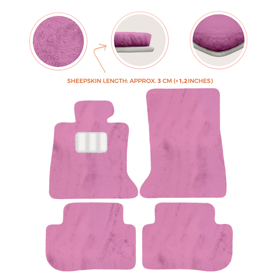 Premium Sheepskin Floor Mats for Rolls-Royce Ghost Series I RR2