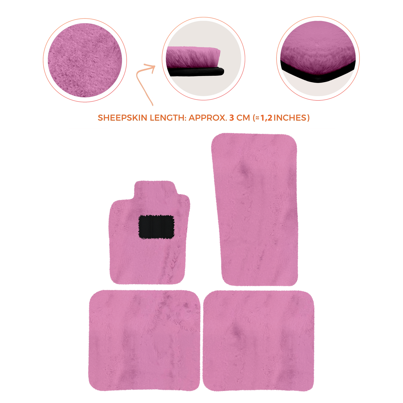 Premium Sheepskin Floor Mats for Bentley Bentayga (2015-2023)