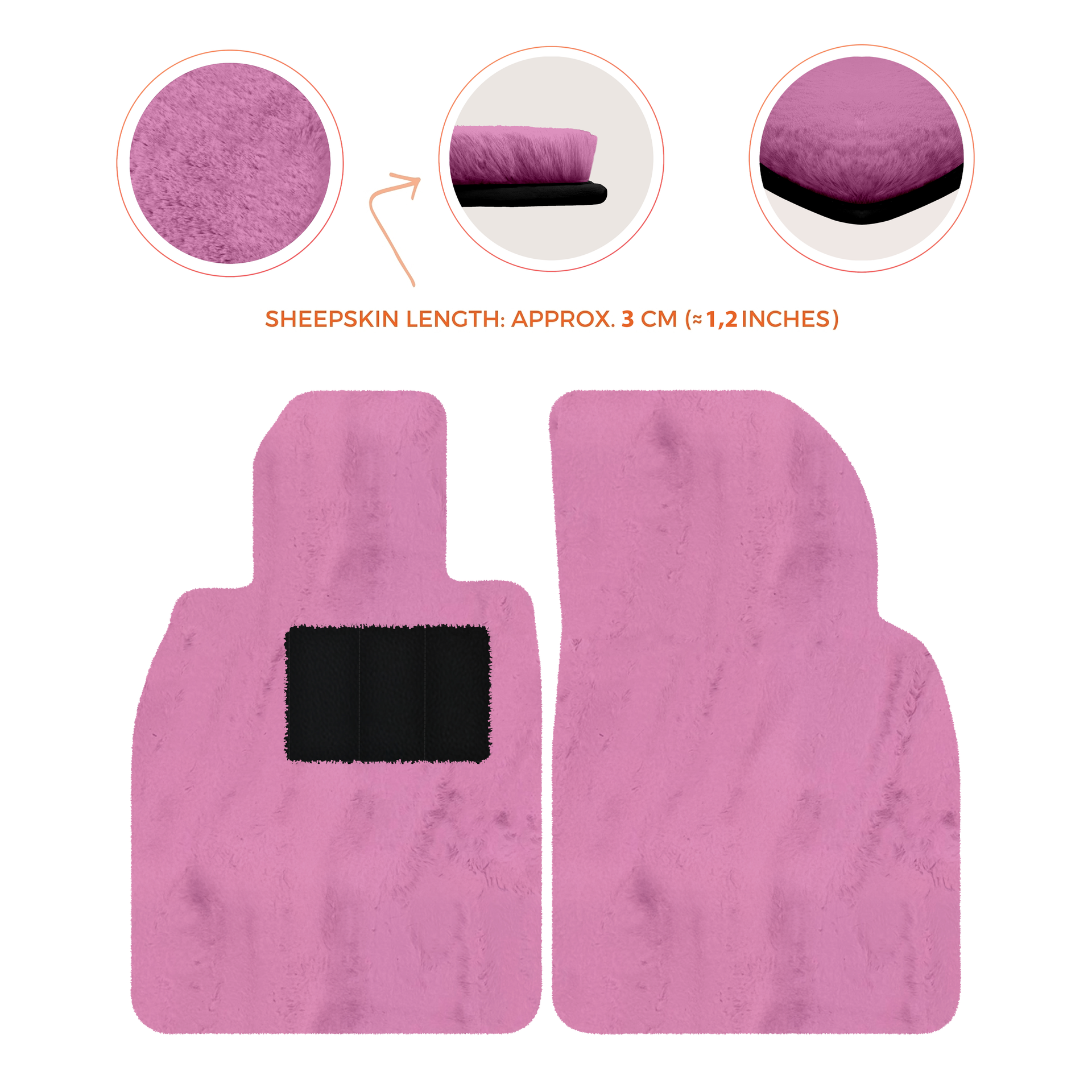 Deluxe Luxury Sheepskin Floor Mats for Porsche 911 SC (1978-1984)