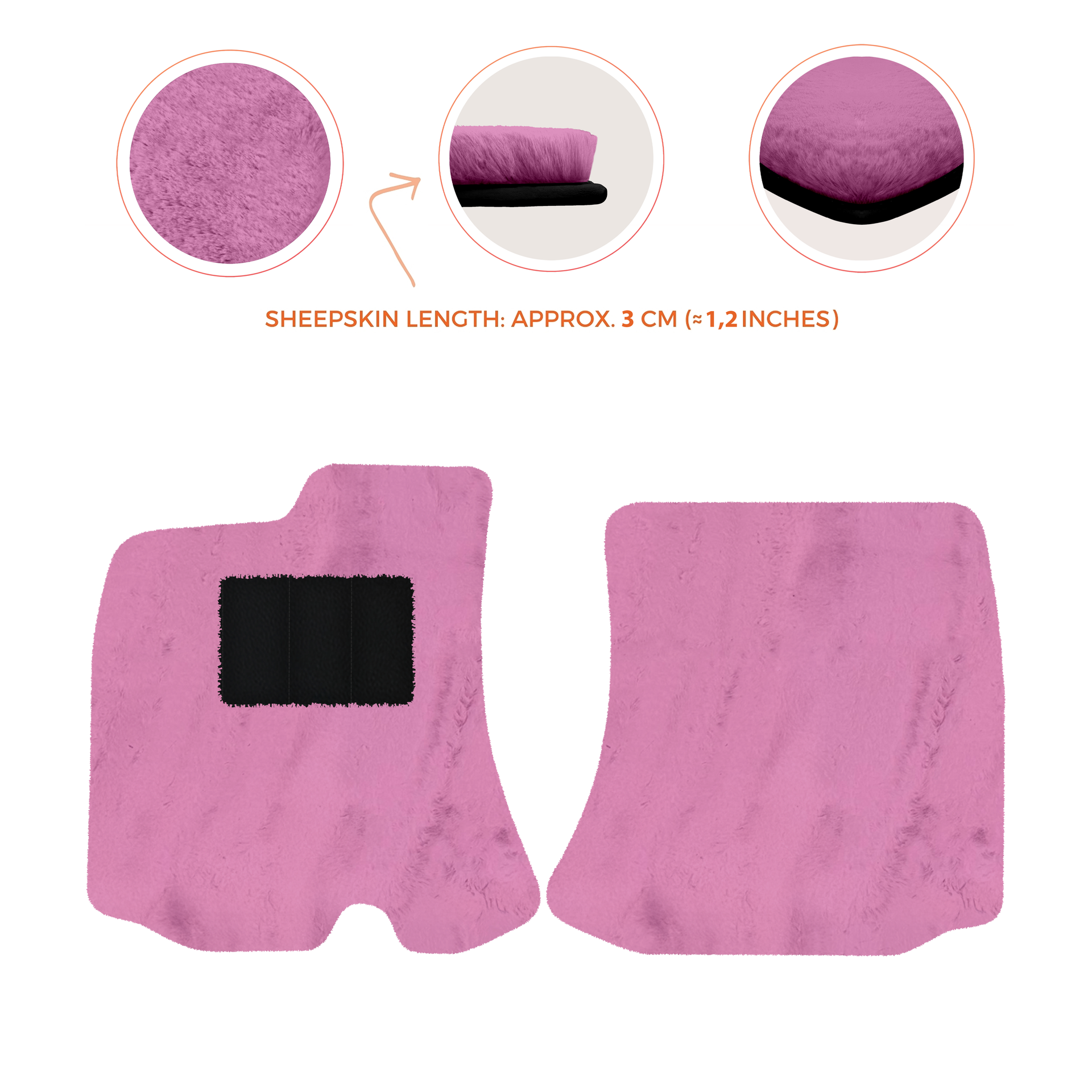 Premium Sheepskin Floor Mats for Bentley Arnage RL (1998-2009)