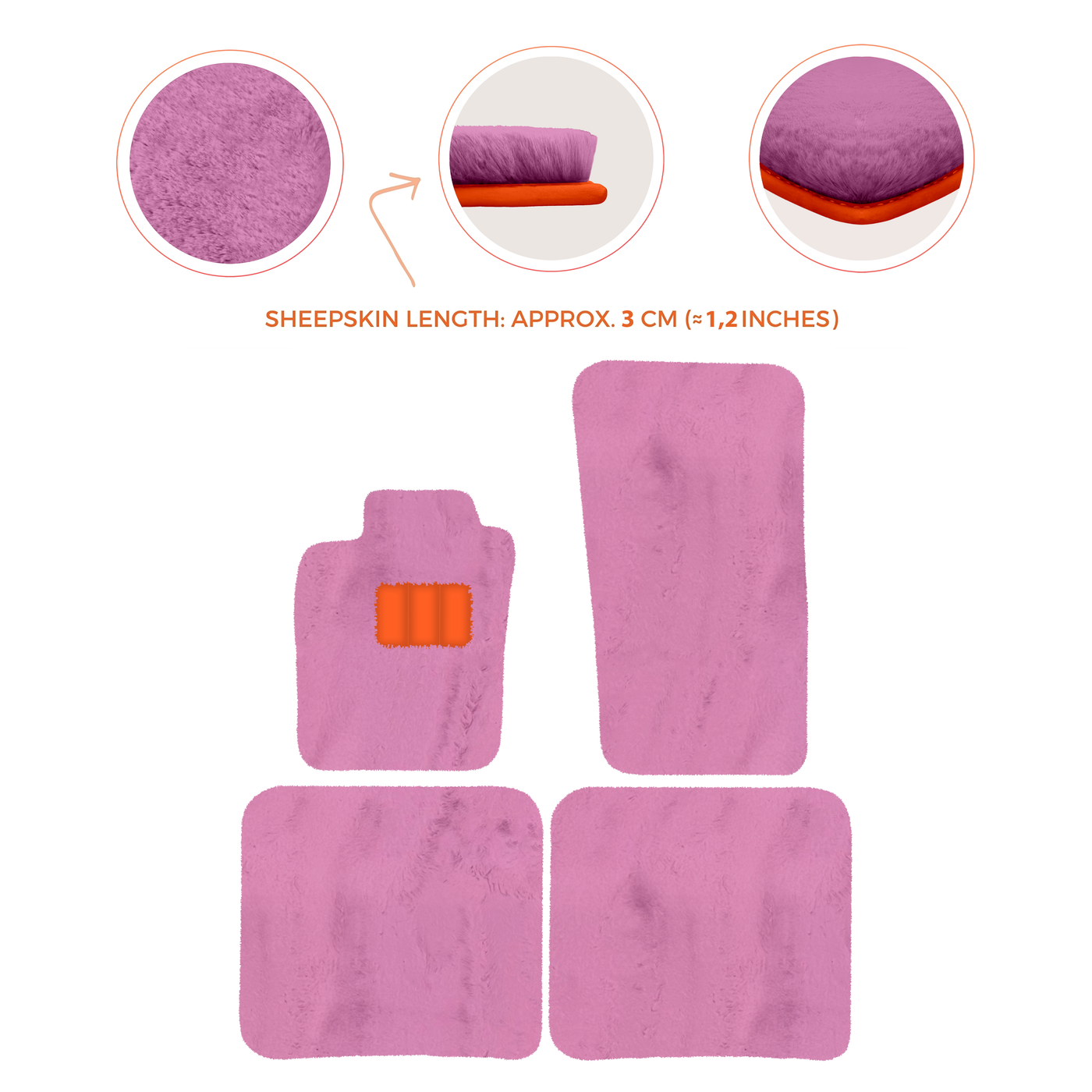 Premium Sheepskin Floor Mats for Bentley Bentayga (2015-2023)