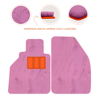 Alfombrillas de piel de oveja para Porsche 986 Boxster (1996-2004) - Longitud de piel de oveja, varias opciones de color