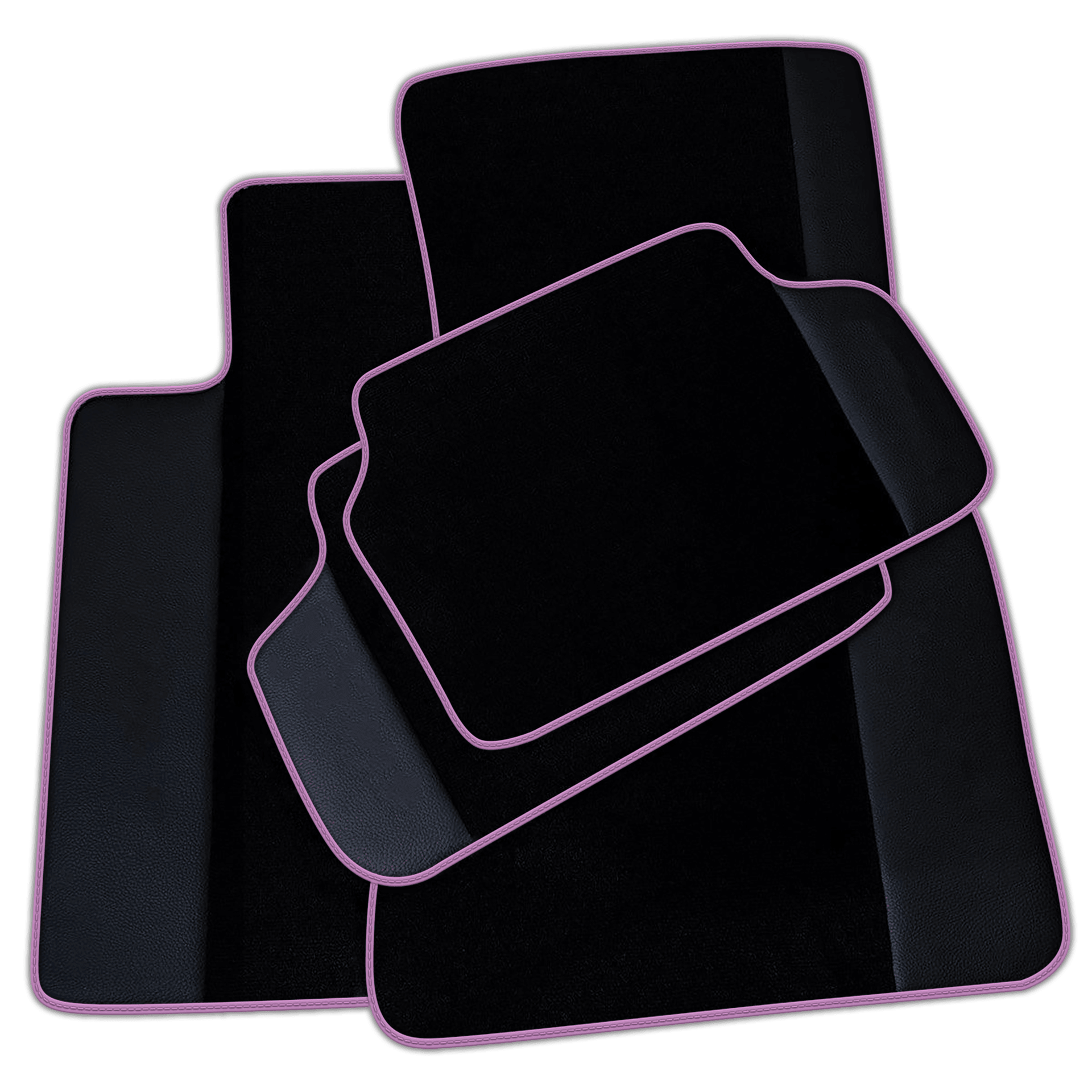 Black Floor Mats for BMW 5 Series G30 Sedan (2016-2023) with Leather | Various Trim Colors