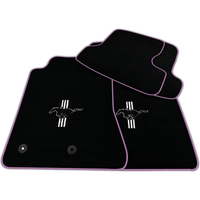 Black Floor Mats for Ford Mustang GT500 Shelby (2015-2021) with Pony | Various Trim Colors