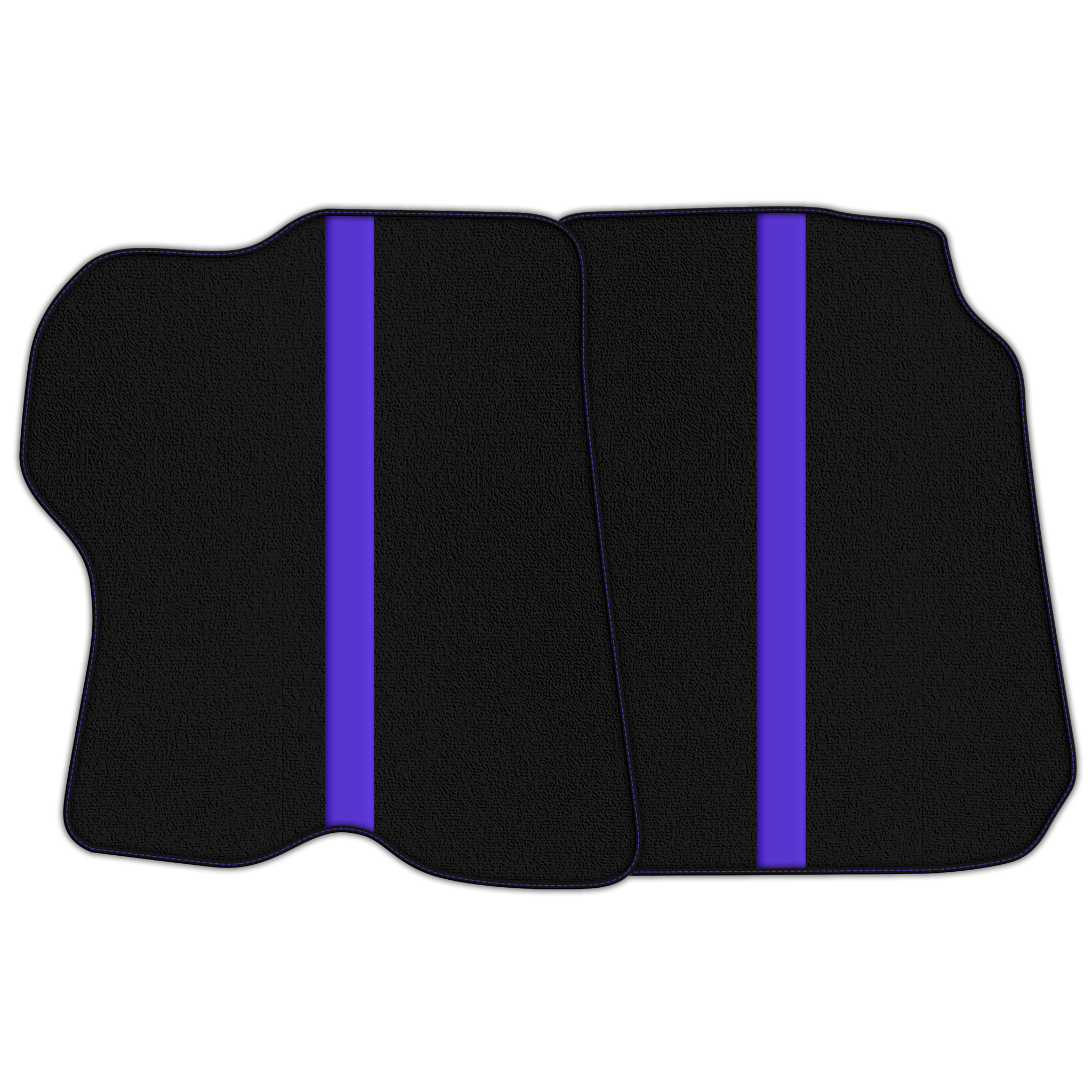 Custom Black Floor Mats with Leather Line for Ferrari FF (2011-2016)