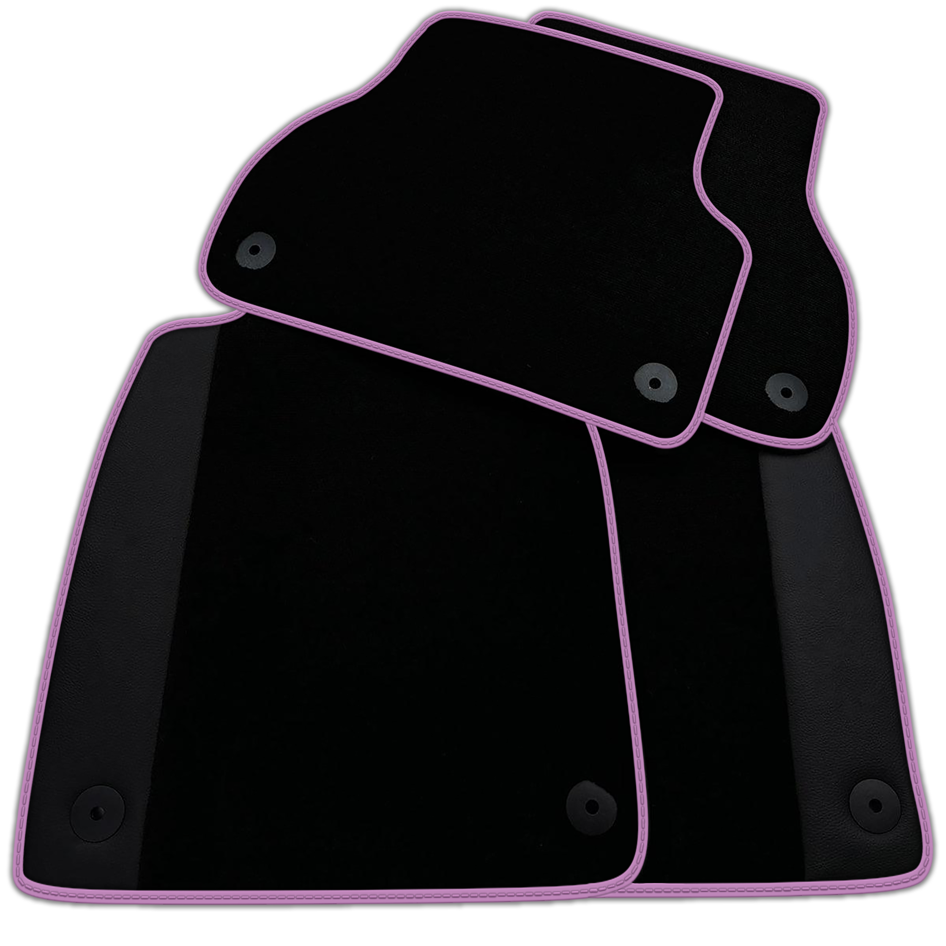 Customizable Black Floor Mats for Audi A6 - C7 Avant (2011-2018)