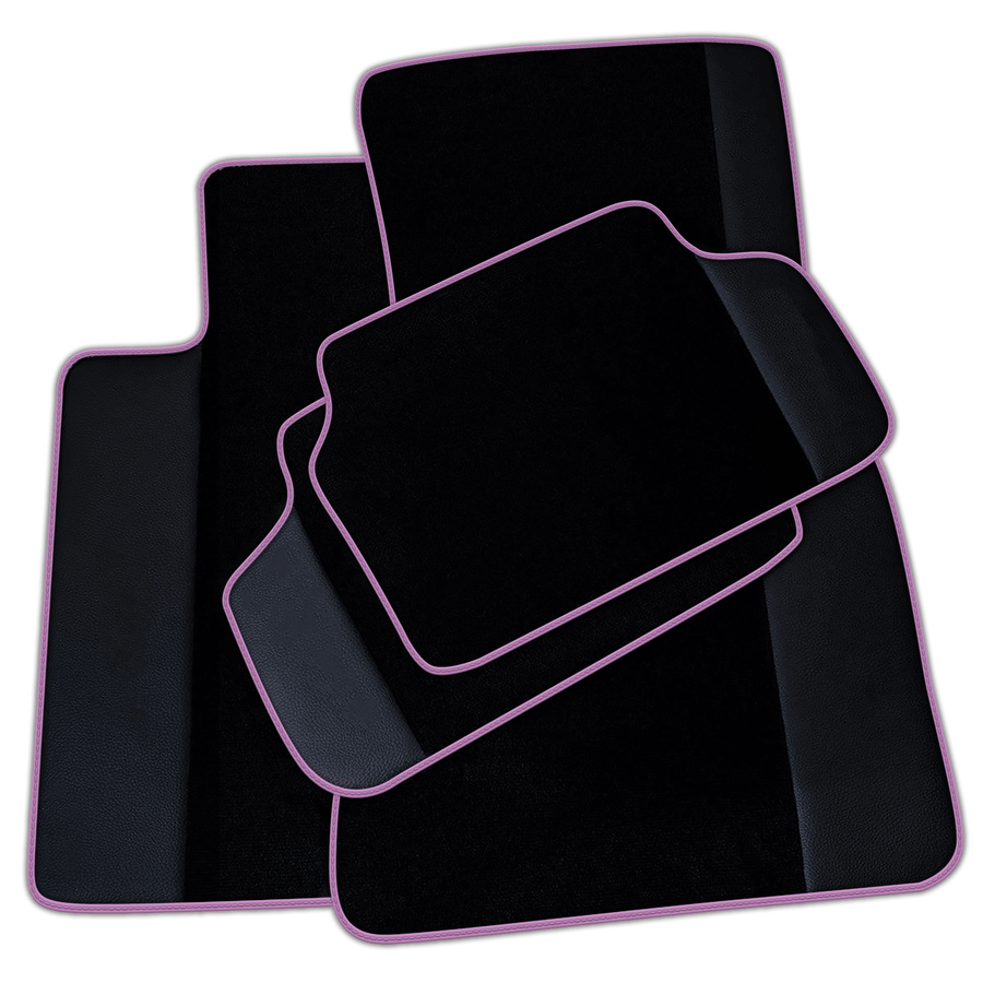 Black Floor Mats for BMW 2 Series Gran Tourer F46 (2015-2022) 5 Seats with Leather | Various Trim Colors