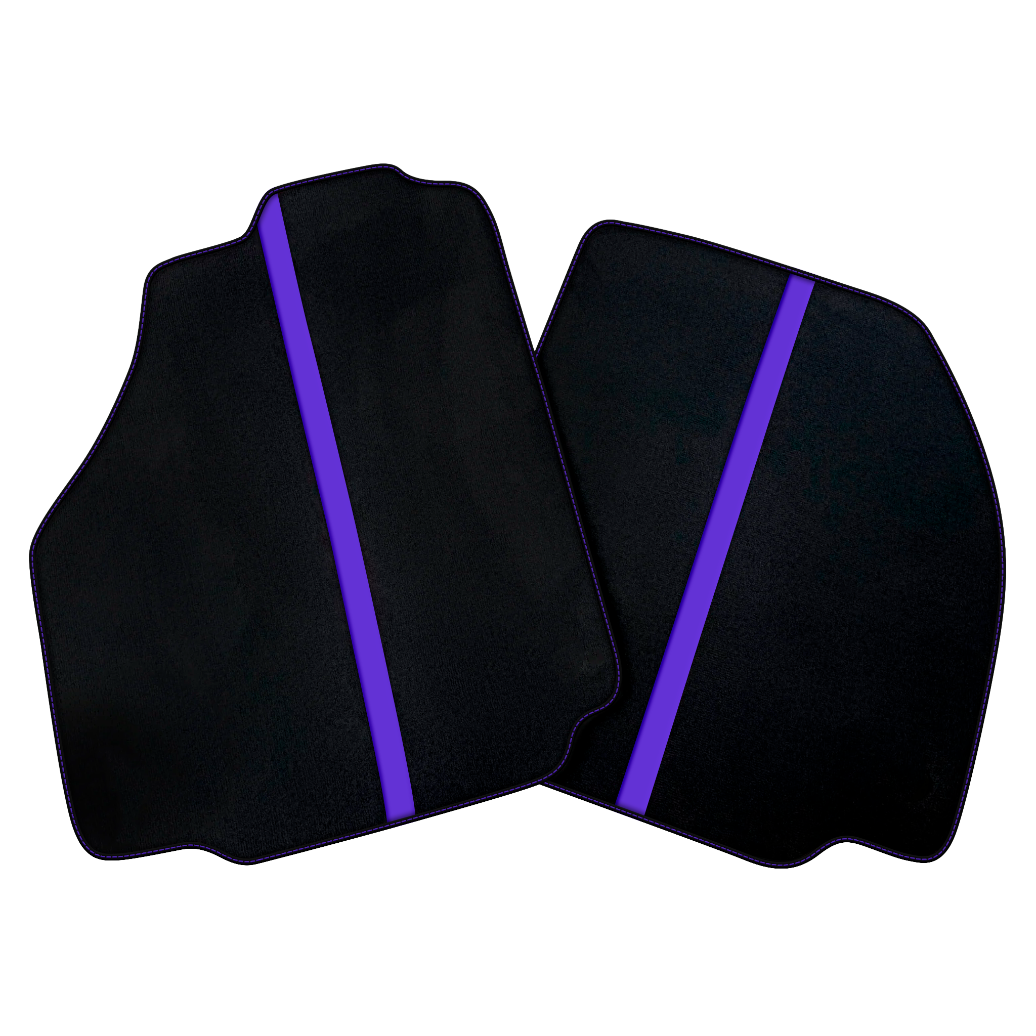 Black Car Floor Mats with Red Leather Line for Ferrari 458 Speciale (2012-2015)