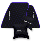 Ferrari 296 GTB Black Leather Floor Mats | Stylish & Durable