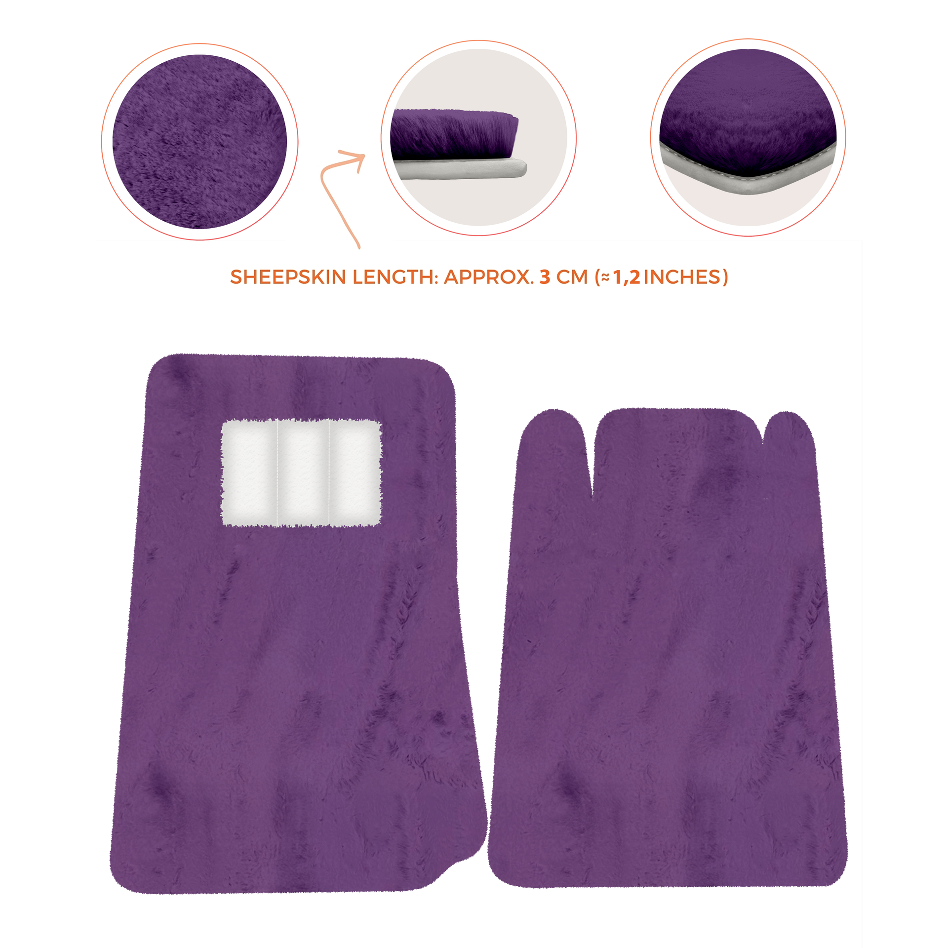 Lamborghini Jalpa Sheepskin Floor Mats (1981-1988) - Premium Luxury