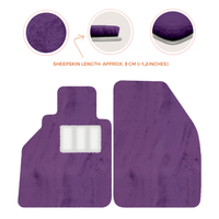 Alfombrillas de piel de oveja para Porsche 986 Boxster (1996-2004) - Longitud de piel de oveja, varias opciones de color