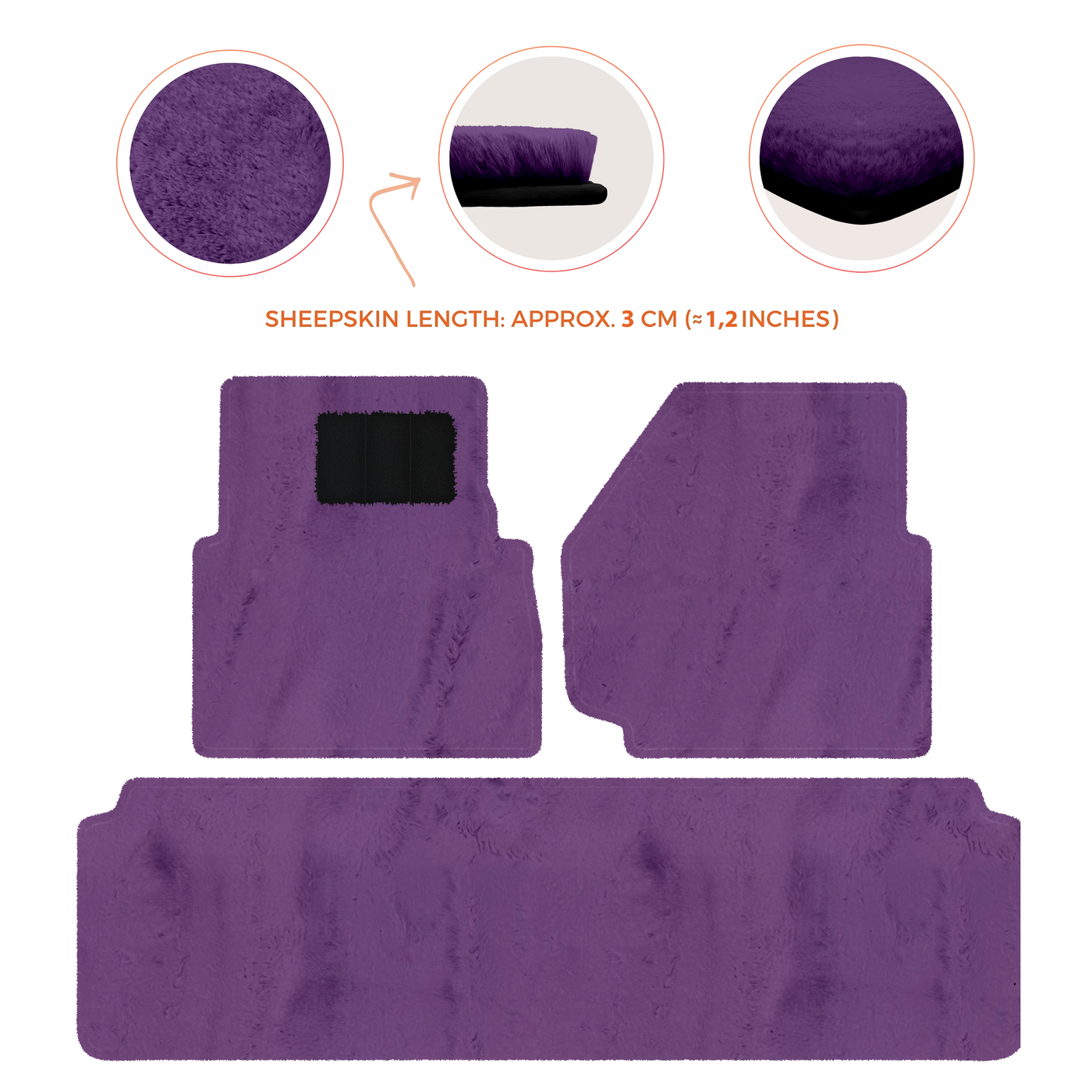 Luxurious Premium Sheepskin Floor Mats for Range Rover (2012-2022)