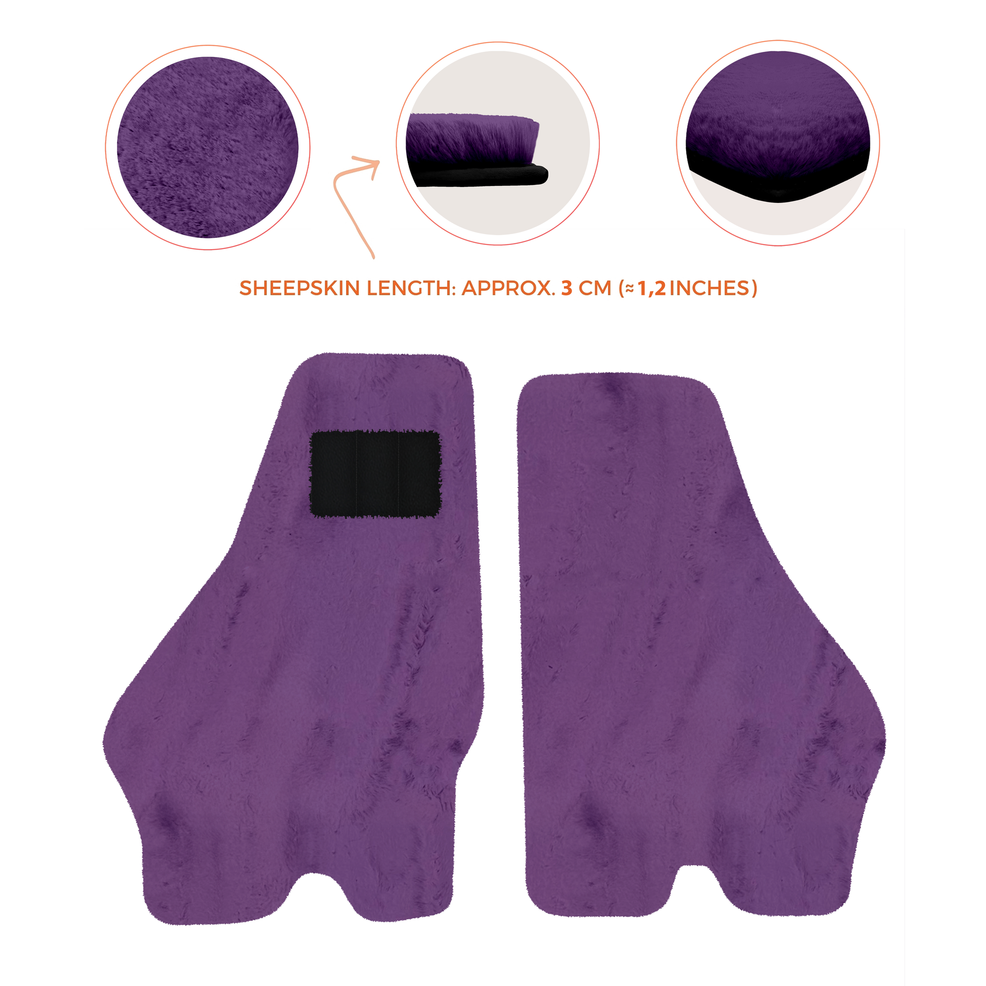 Luxury Sheepskin Floor Mats for Lamborghini Urus (2018-2026)