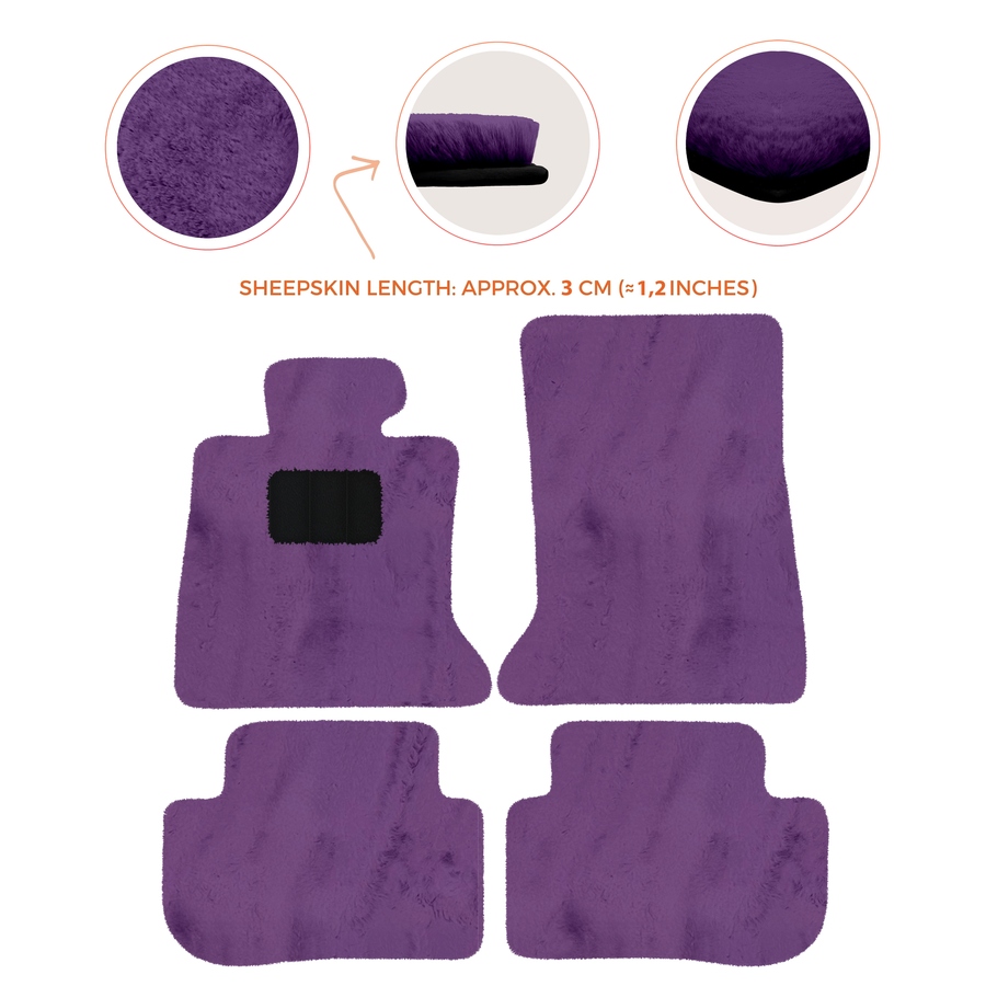 Premium Sheepskin Floor Mats for Rolls-Royce Ghost Series I RR2