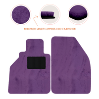 Alfombrillas de piel de oveja para Porsche 986 Boxster (1996-2004) - Longitud de piel de oveja, varias opciones de color