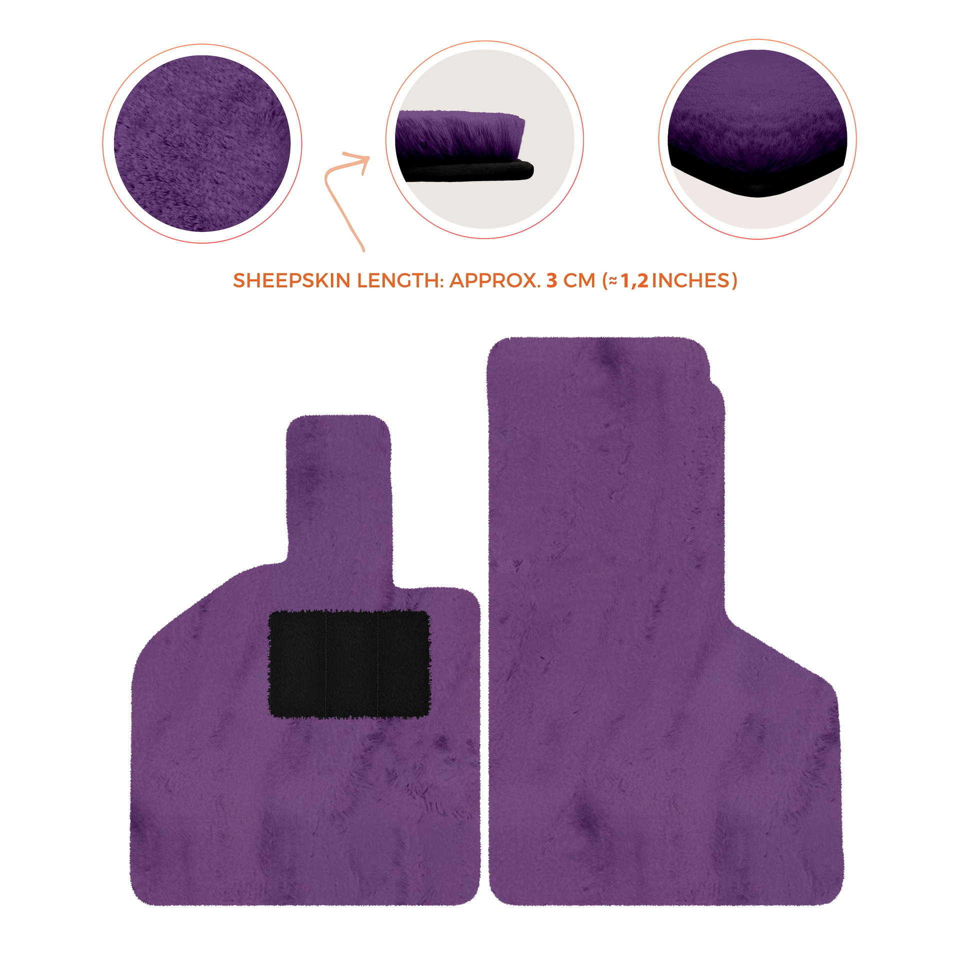 Luxury Sheepskin Floor Mats for Lamborghini Gallardo (2004-2014)