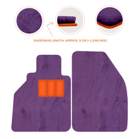 Alfombrillas de piel de oveja para Porsche 986 Boxster (1996-2004) - Longitud de piel de oveja, varias opciones de color