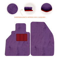 Alfombrillas de piel de oveja para Porsche 986 Boxster (1996-2004) - Longitud de piel de oveja, varias opciones de color