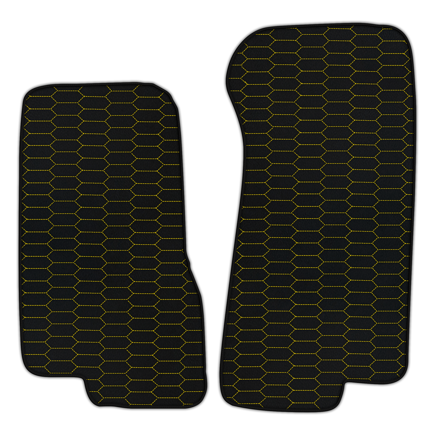 Customizable Leather Floor Mats with Raptor Hex Pattern for Aston Martin DB7 Volante (1996-2003) Convertible