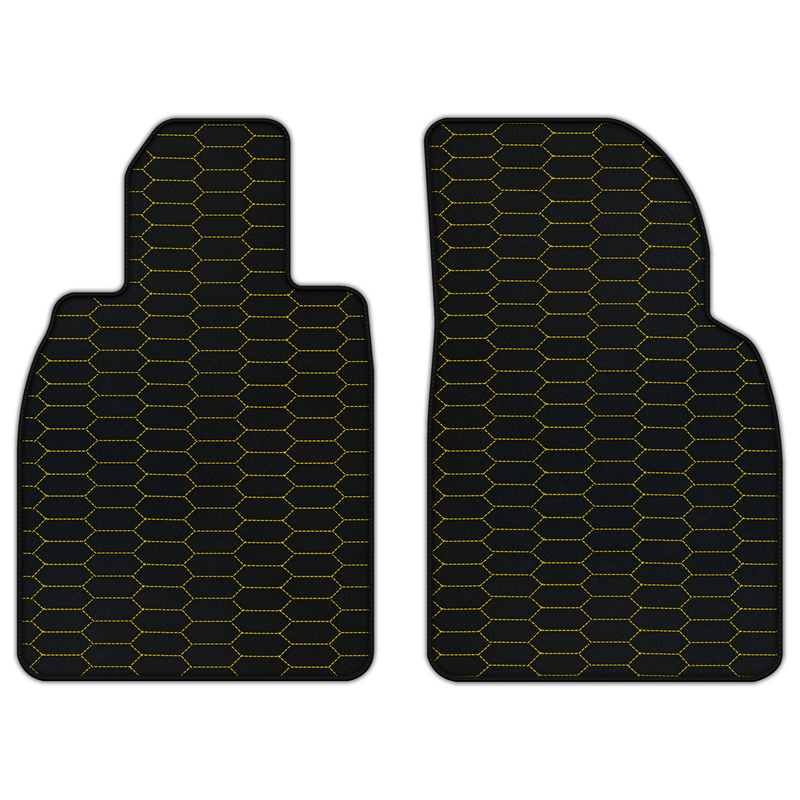 Customizable Leather Floor Mats with Raptor Hex Pattern for Porsche 911 GT3 (991) 2013–2019