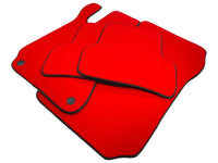 Red Floor Mats For Mercedes-Benz SL R231 2012–2020 Black Trim - AutoWin