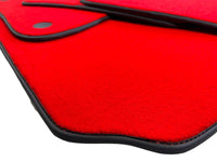Red Floor Mats For Mercedes-Benz SL R231 2012–2020 Black Trim - AutoWin