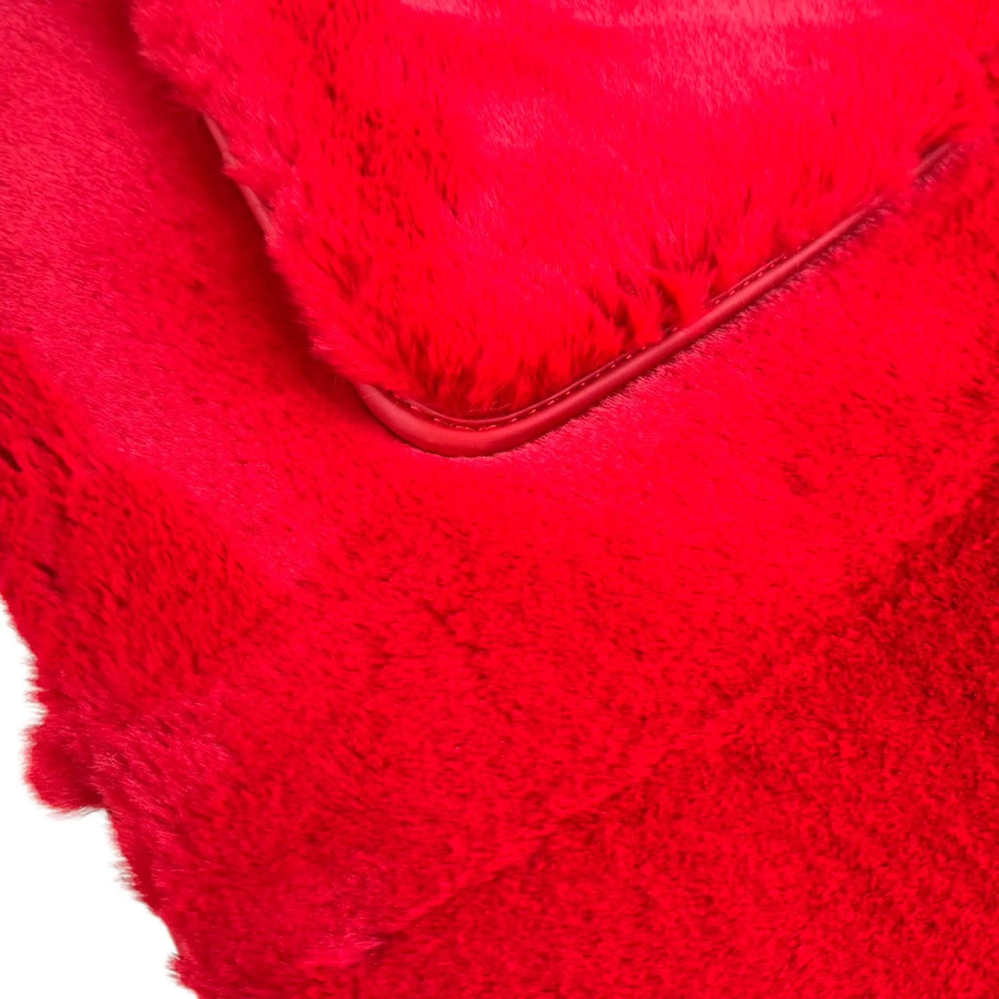 Red Sheepskin Floor Mats for Ferrari SF90 Stradale (2019-2024)