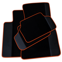 Black Floor Mats for BMW 2 Series M3 G81 Touring (2022-2026) with Leather | Various Trim Colors