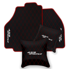 Premium Black Leather Floor Mats for Ferrari 296 GTS (2022-2025)