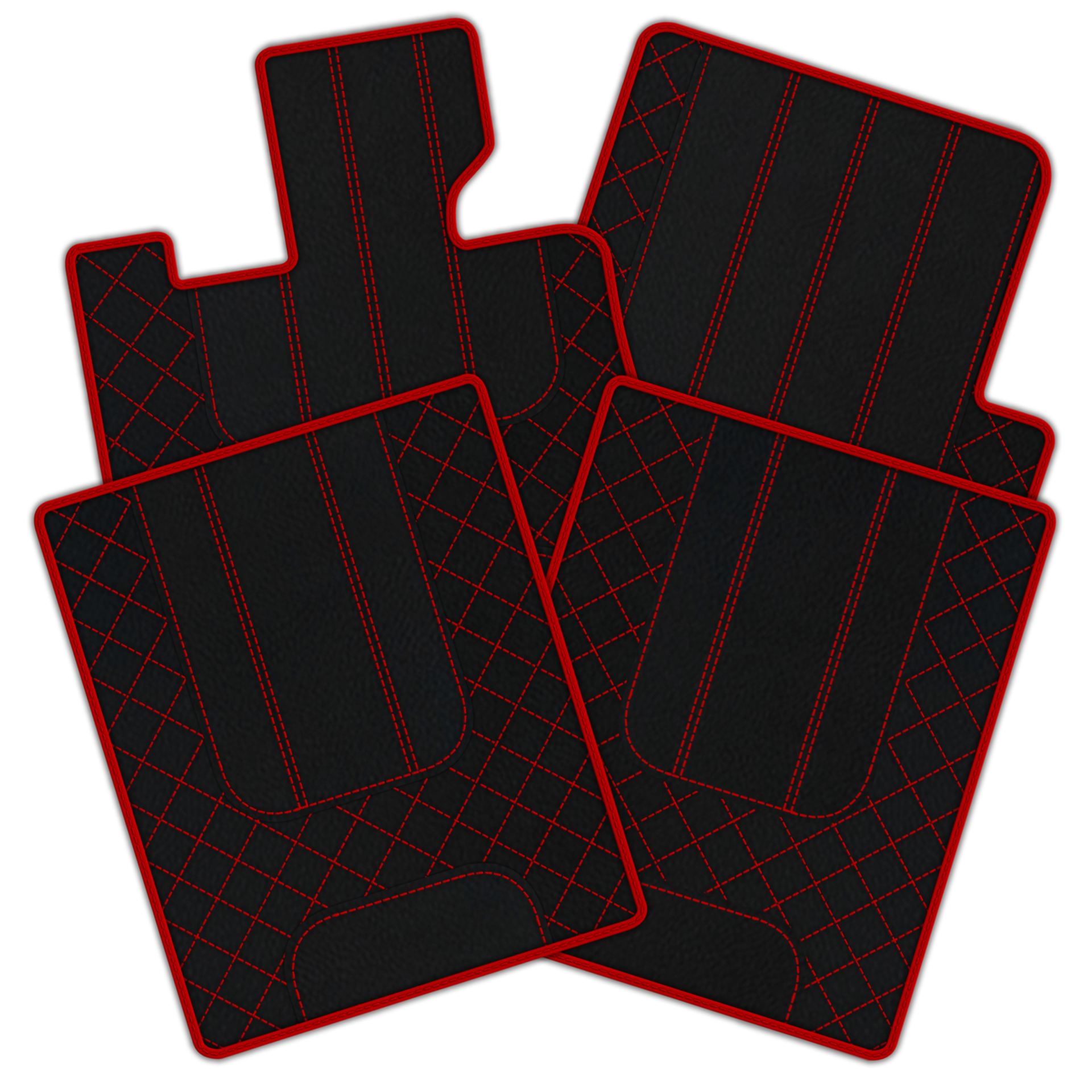 Red Floor Mats For Bentley Arnage Red Label RL (1998-2009) - AutoWin