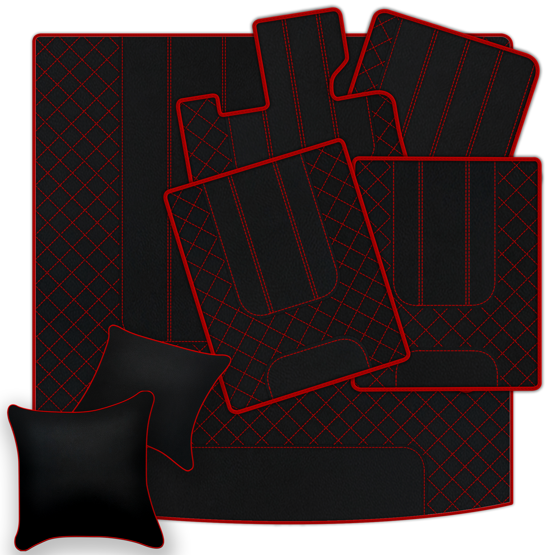 Red Floor Mats For Bentley Arnage Red Label RL (1998-2009) - AutoWin
