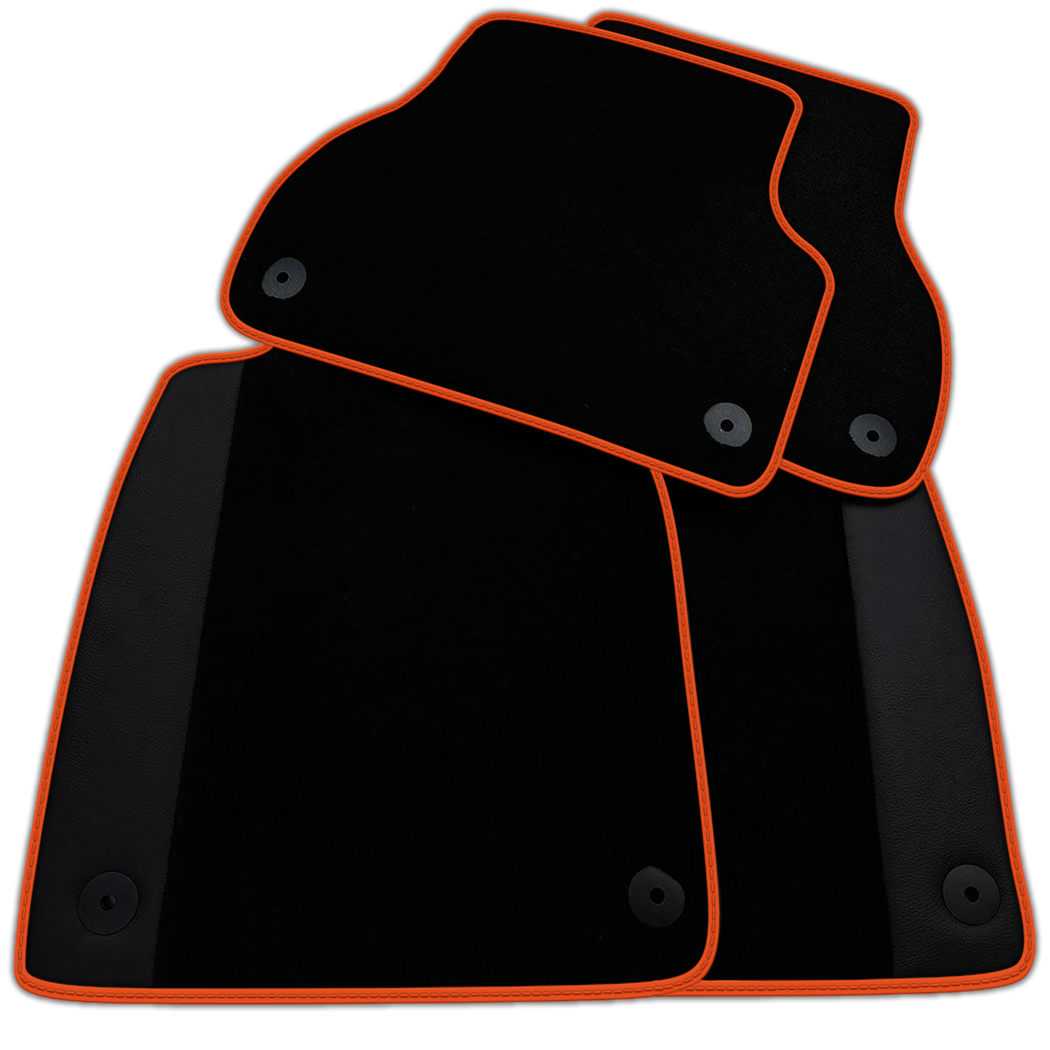 Customizable Black Floor Mats for Audi RS 6 Plus C5 (2004)