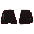 Premium Black Leather Floor Mats for Ferrari California | Full Set
