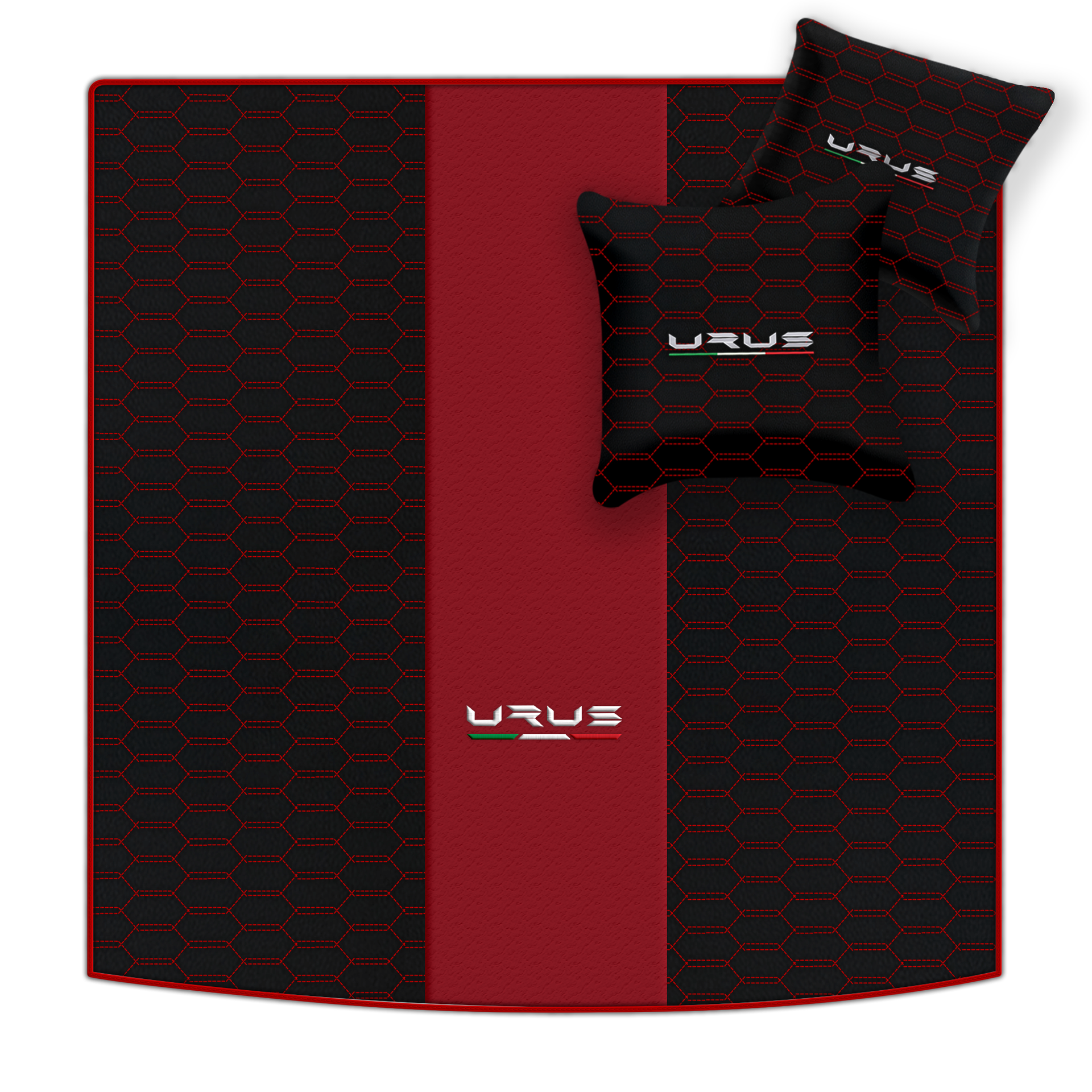 Floor Mats For Lamborghini Urus Black Tailored Yellow Edition - AutoWin.EU